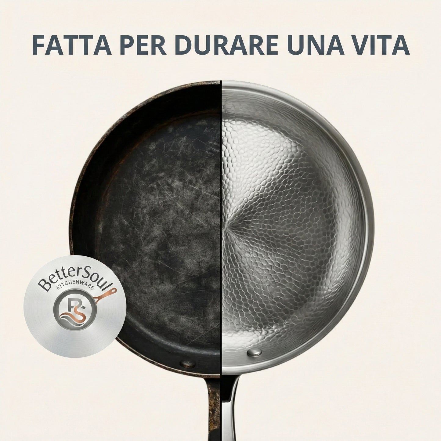 Superficie Martellata in Titanio – Serie Professional